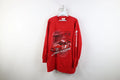 Vintage Y2K NASCAR Mens Large Faded Kasey Kahne Racing Long Sleeve T-Shirt Red