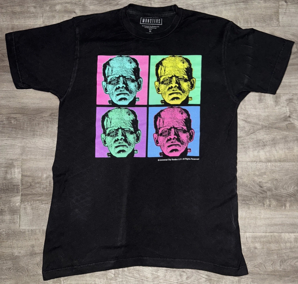 Universal Studios City MONSTERS Frankenstein T-Shirt Pop Art Tee Size M