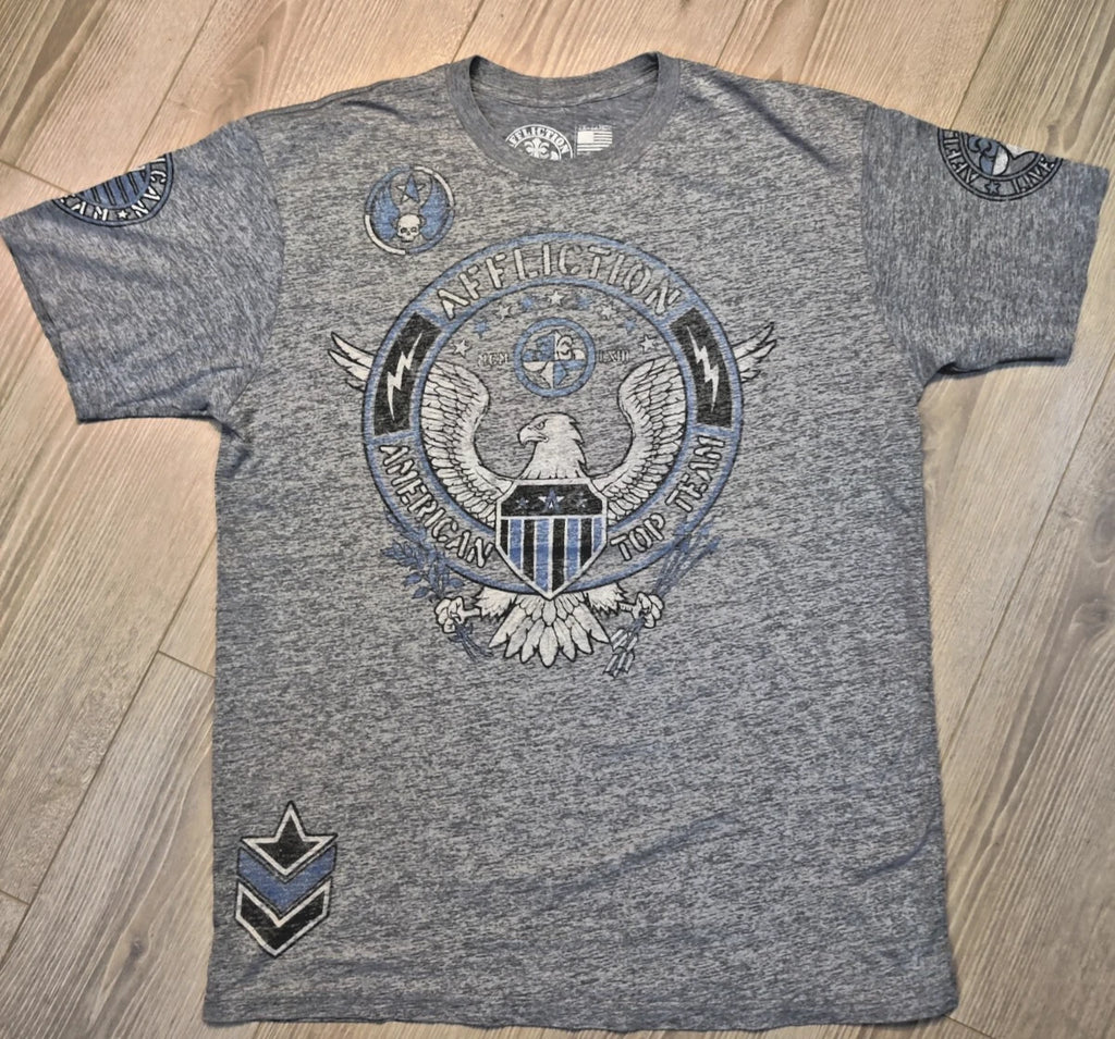 Affliction T Shirt Mens 2XL Short Sleeve Y2K Streetwear Live Fast