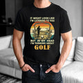 Golf Retro Sunset T-Shirt - Perfect Father’s Day Gift - Funny Golf Meme Tee Top