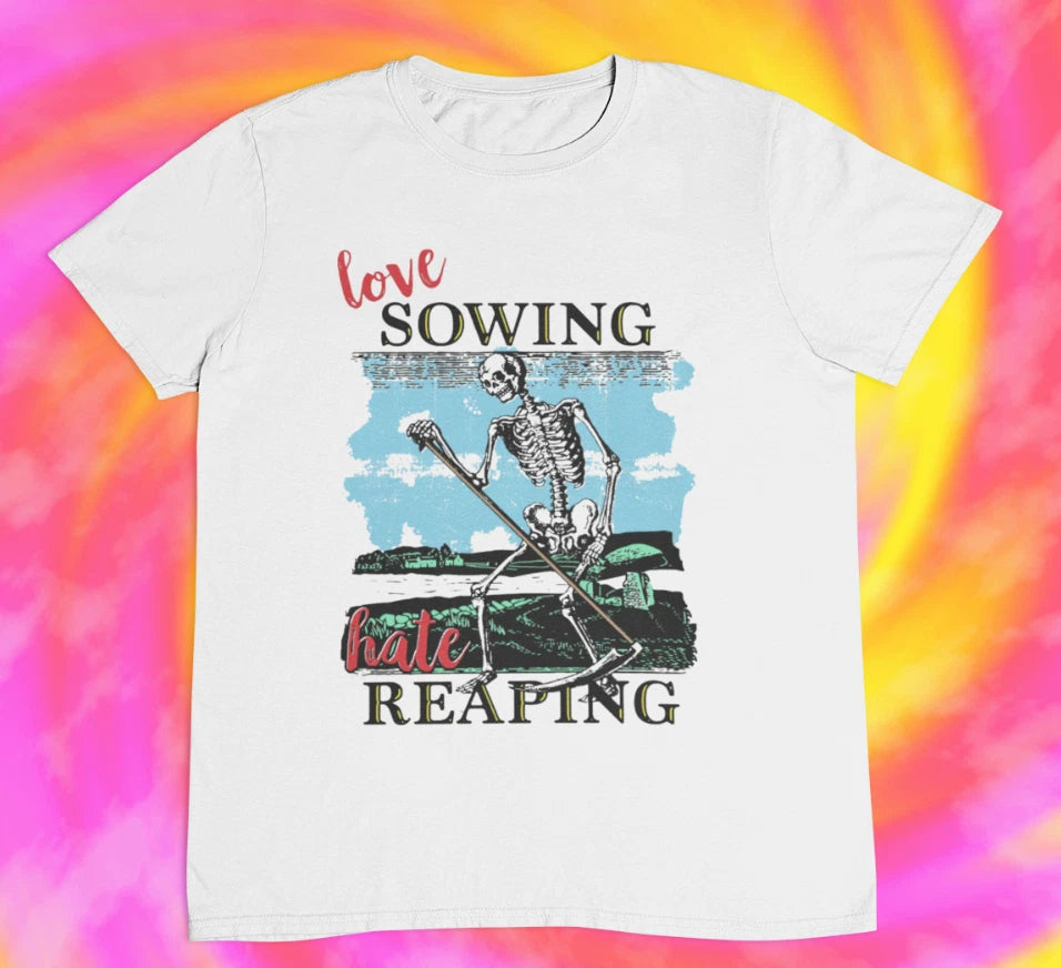 Love Sowing Hate Reaping T shirt | reaper | 2000s | y2k | aesthetic | retro |