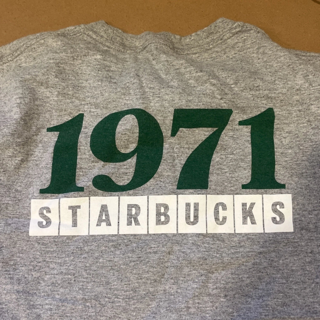 Starbucks 50th Anniversary 1971-2021 Employee T-Shirt Adult Small? Gray Coffee