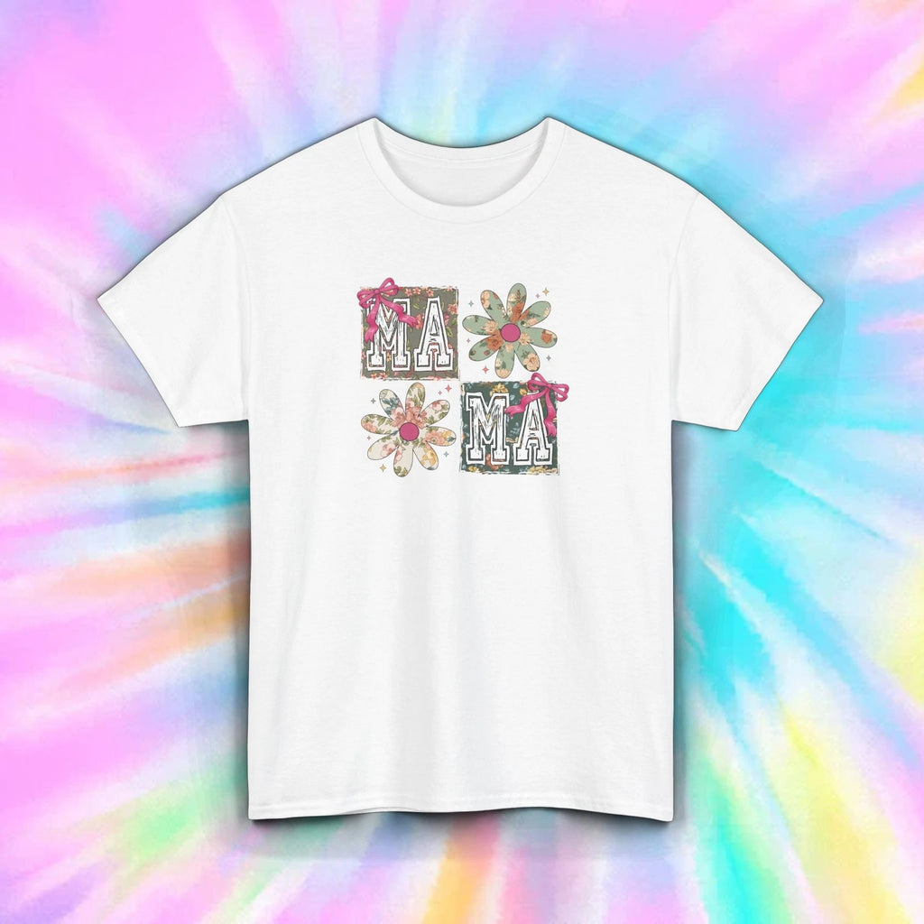 Mama Floral T-Shirt Boho Daisy Graphic Cute Mom Gift Tee S-5XL