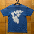 Famous Stars Straps FSS Distressed Shield Tee Y2K Skate Punk Blink 182 Blue S