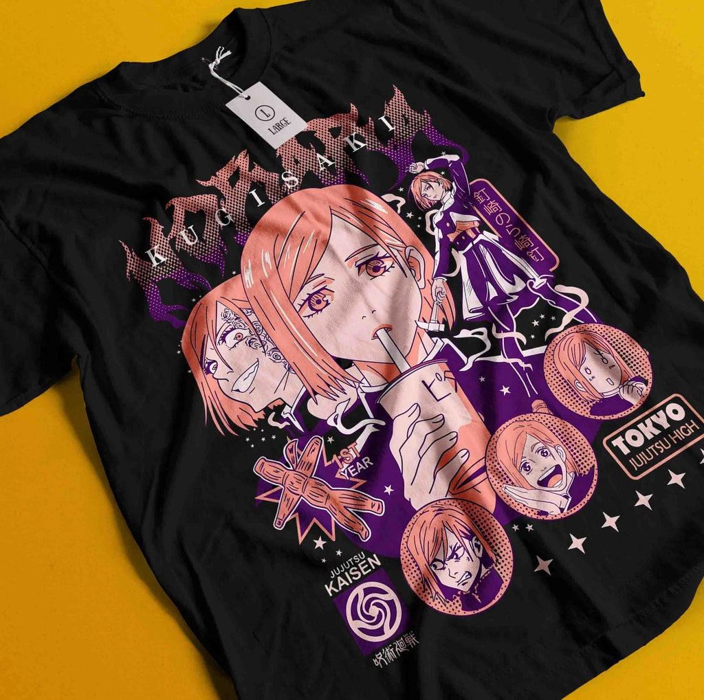 Nobara Kugisaki T-Shirt Gojo Satoru Sukuna Shirt Jujutsu Kaisen Tshirt Toji Tee