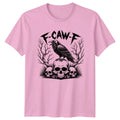 F-Caw-F Raven Skulls Gothic Mens T-Shirt Womens Graphic Tee Dark Art