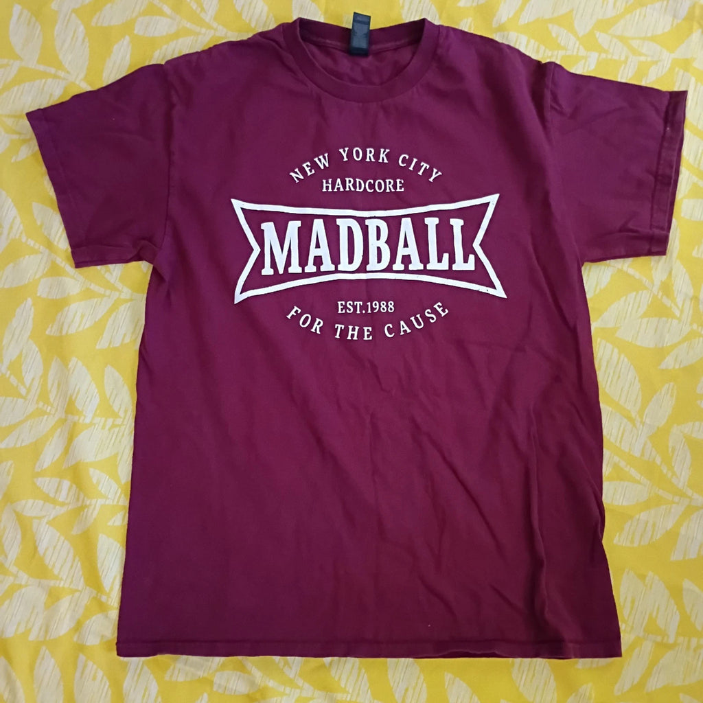 Madball New York Hardcore Medium T-shirt Burgundy NYHC