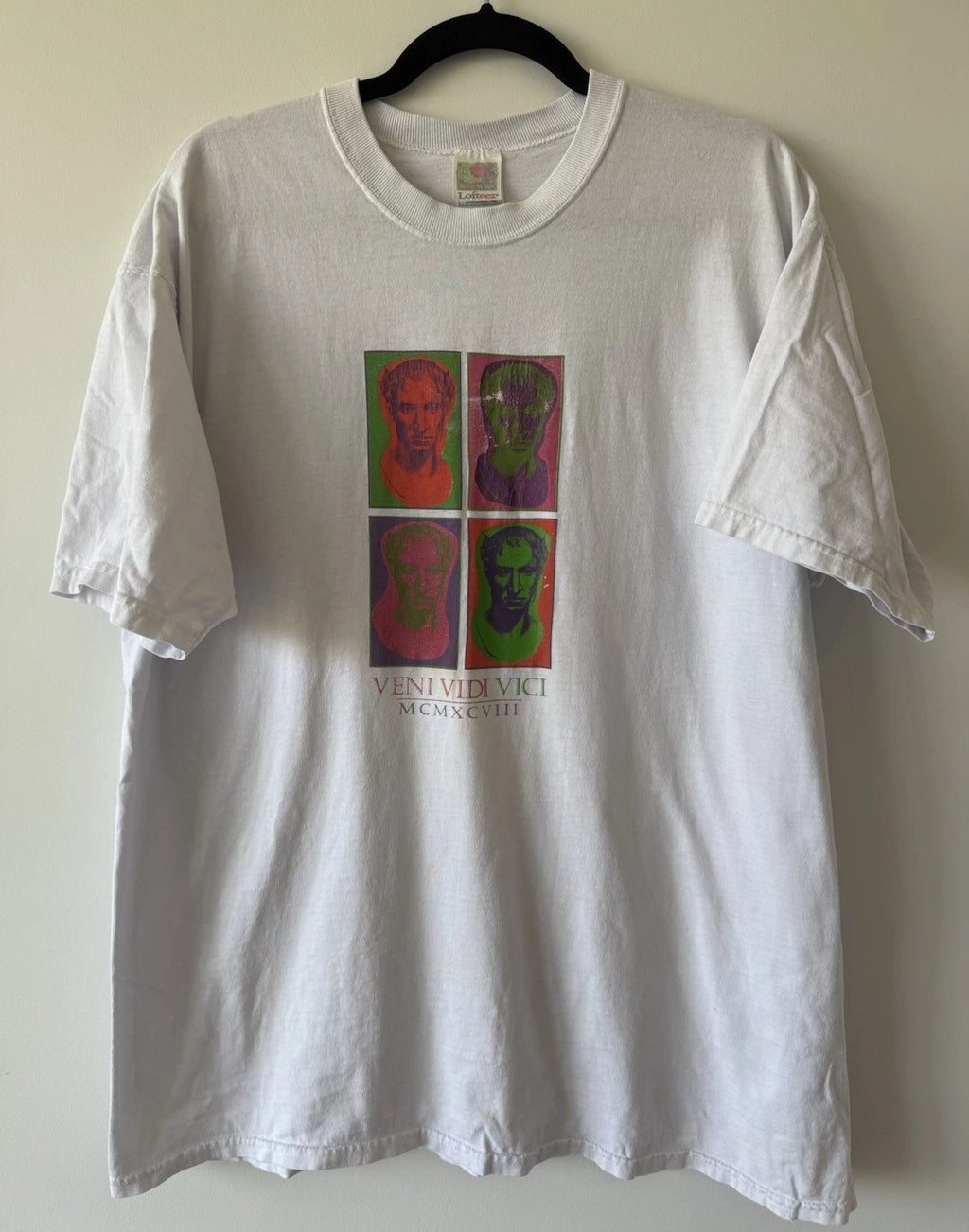 VINTAGE 90s Julius Caesar Lexington Shakespeare Festival Pop Art T-Shirt