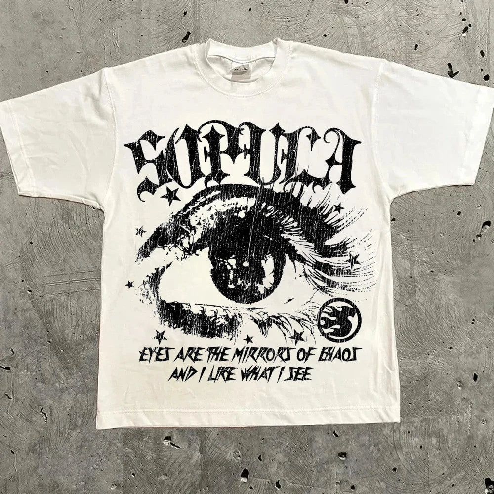 Eye Sopula Mens Y2K Graphic T Shirt Streetwear Cotton Tee S-3XL