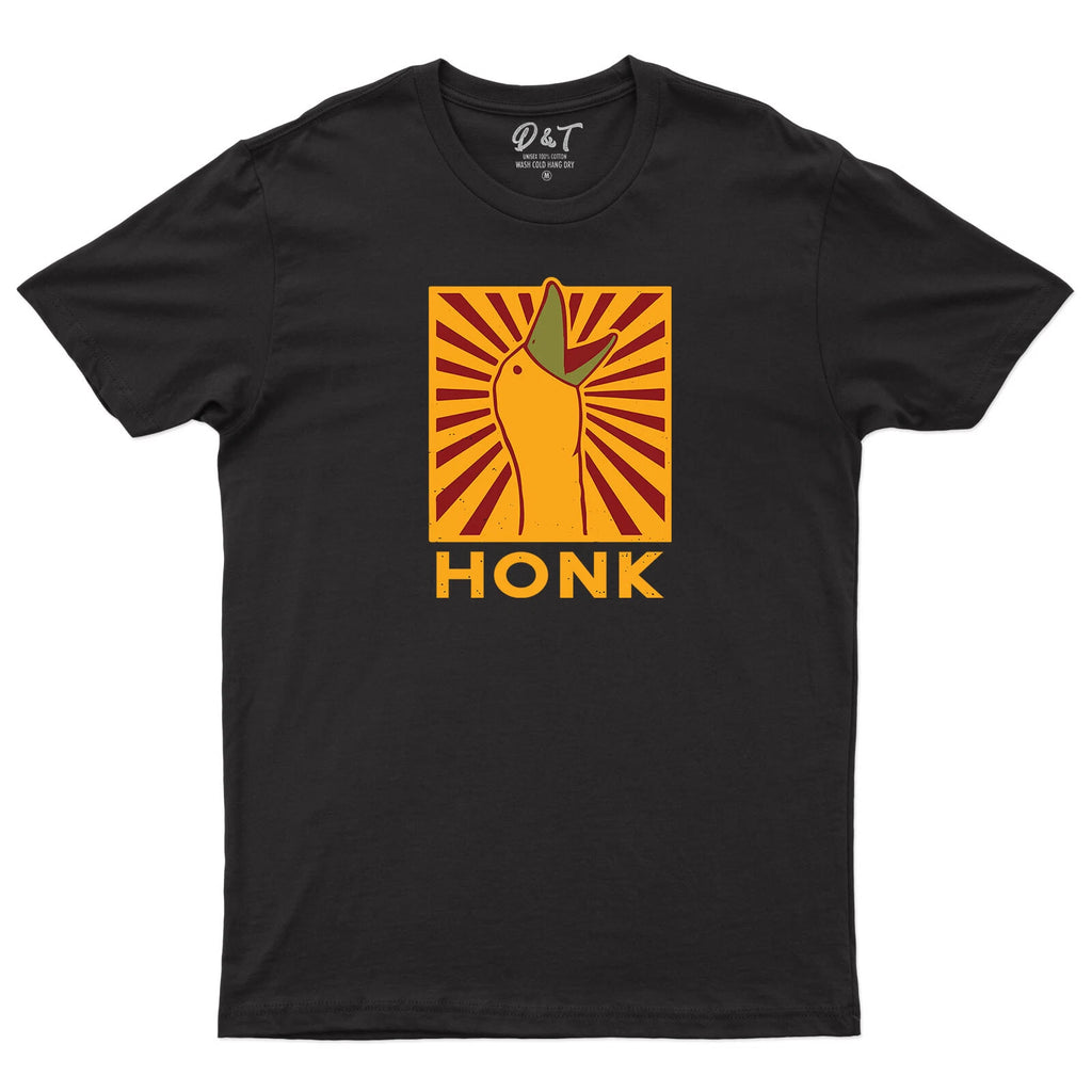 Honk Meme T Shirt Triggered Goose Peace Was Never An Option Funny  Tee Top