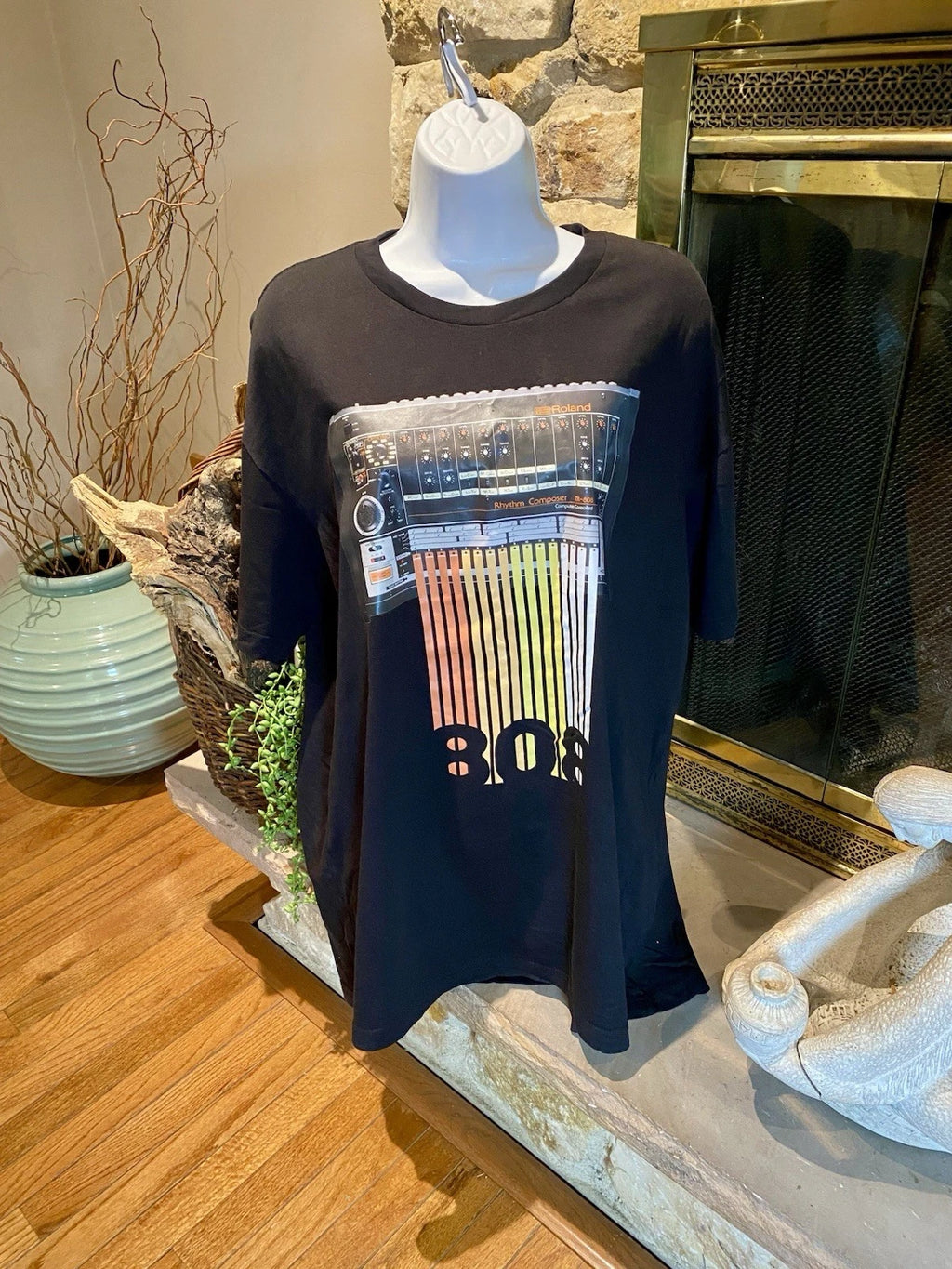 Vintage TR-808 Roland Drum Machine Music T-shirt Bass Hip Hop NWOT Size XL