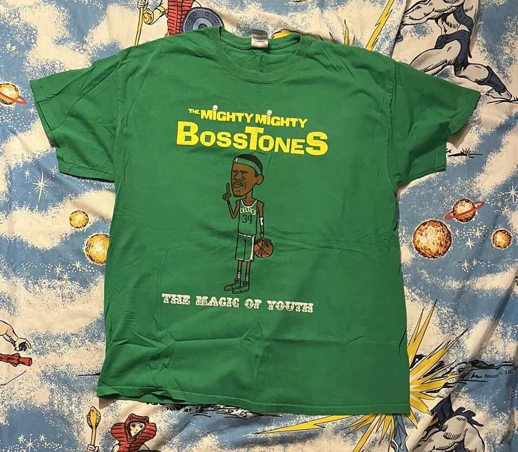 THE MIGHTY MIGHTY BOSSTONES SHIRT THE MAGIC OF YOUTH Boston Y2K Paul Pierce EUC