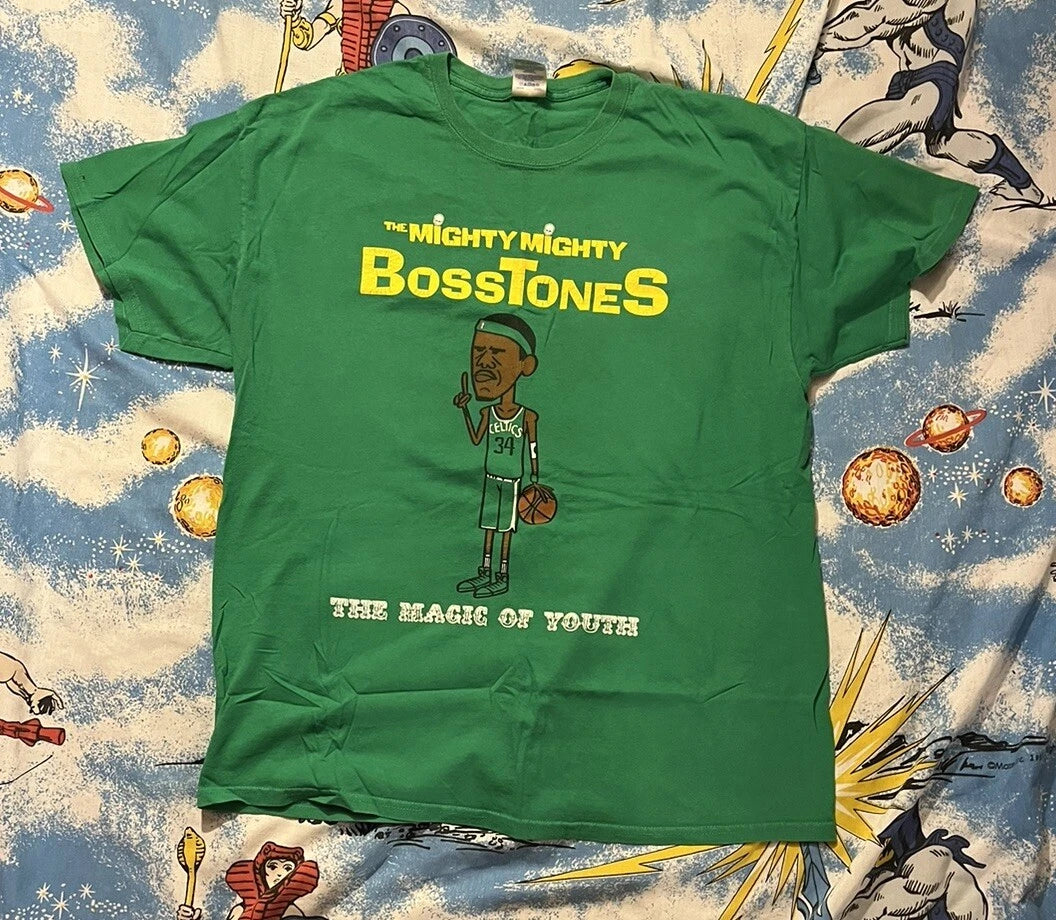 THE MIGHTY MIGHTY BOSSTONES SHIRT THE MAGIC OF YOUTH Boston Y2K Paul Pierce EUC