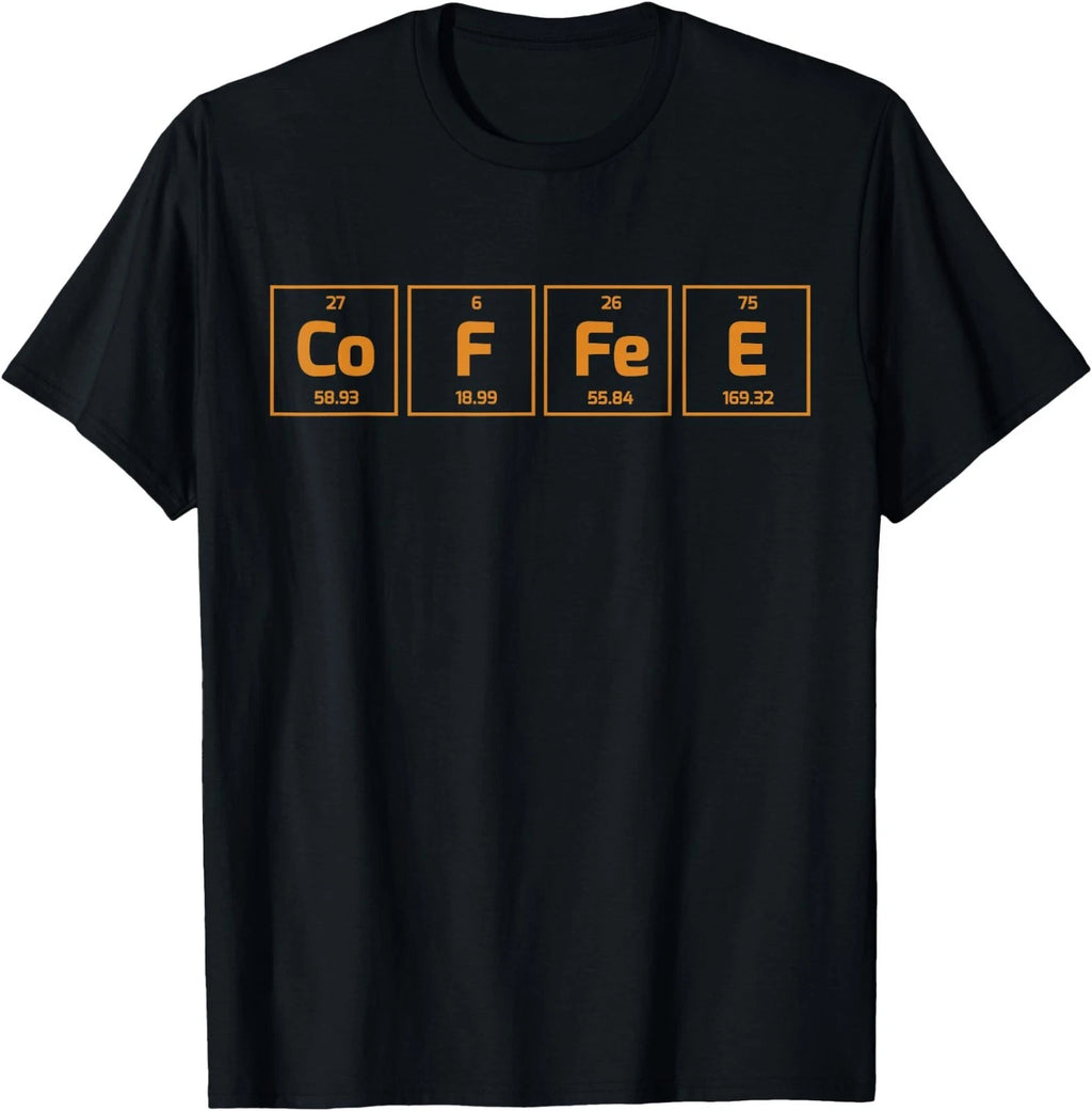 Coffee Science Element T-Shirt - Periodic Table of Coffee T-Shirt