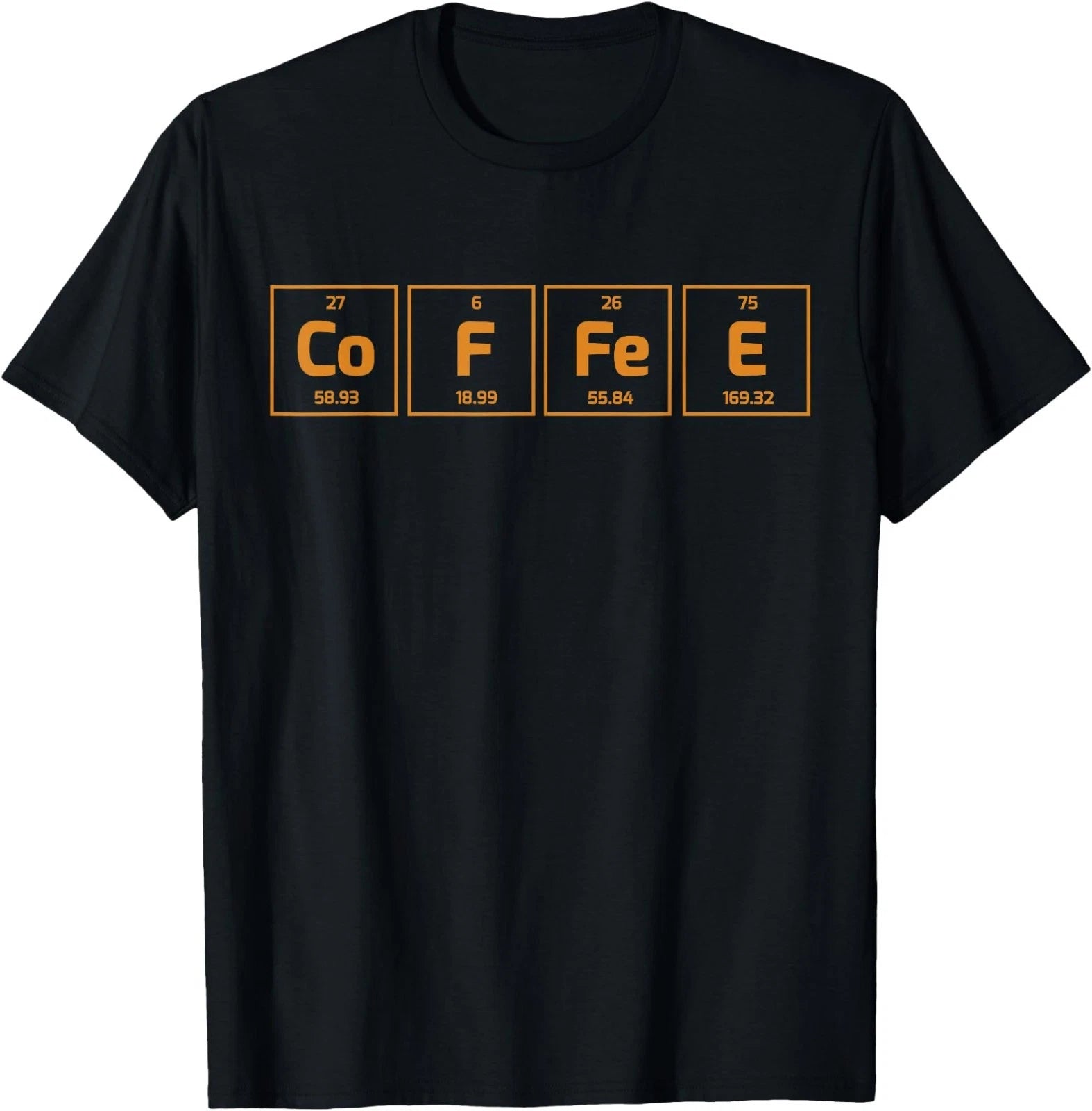 Coffee Science Element T-Shirt - Periodic Table of Coffee T-Shirt