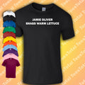 Jamie Oliver Shags Warm Lettuce T-Shirt Funny Festival Meme Pizza British Humour