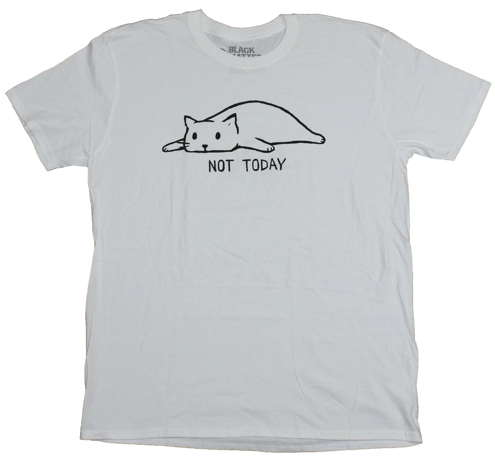 Black Matter Adult New T-Shirt - Not Today Lazy Fox Pic
