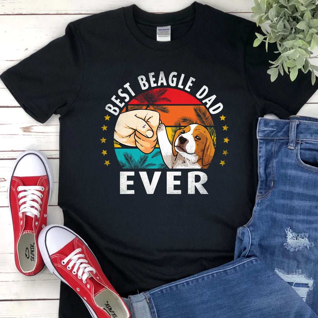 Best Beagle Dad Ever Beagle Dad Shirt Dog Daddy Beagle T-Shirt Dad Gift