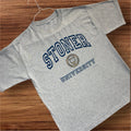 Vintage Y2K Stoner University College Gray T-Shirt Fits Size Medium