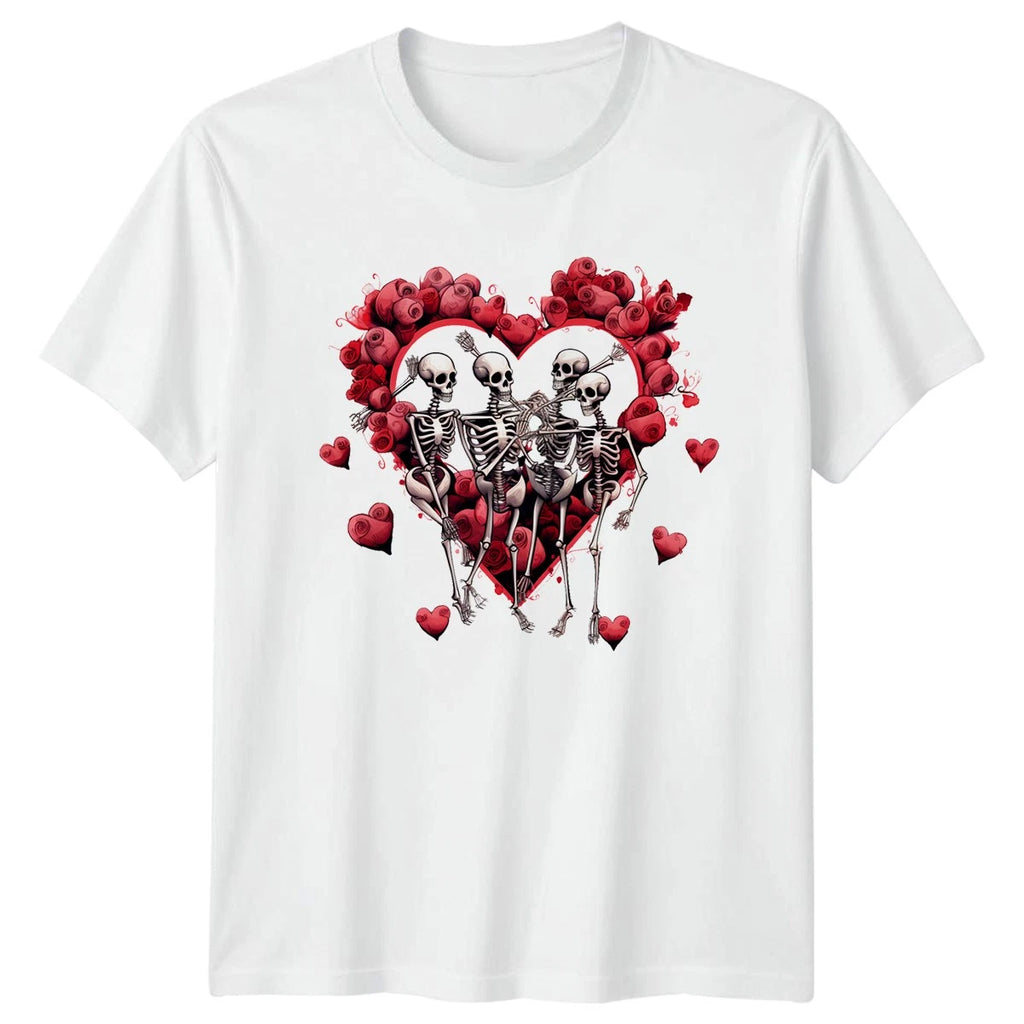 Till Death Do Us Part Dancing T-Shirt Skeletons Romance Goth Valentines Day