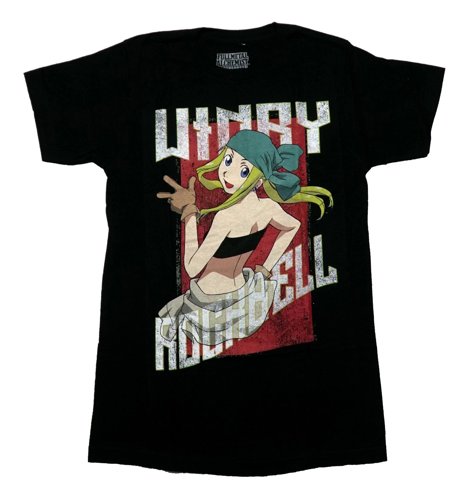 FullMetal Alchemist Brotherhood New Adult T-Shirt -Winry Rockbell Looking Back