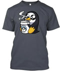 Penguins And Coffee T-Shirt Made in the USA Size S to 5XL