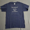 Nwot Gildan M Blue Grandpa So Easy A Child Can Operate Embrodered Mens T-shirt