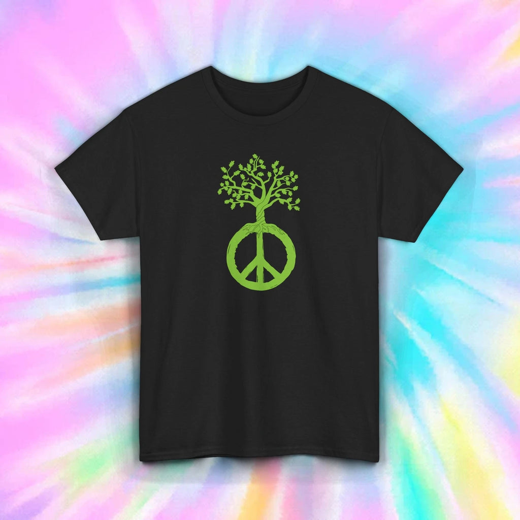 Tree of Peace T-Shirt Nature Lover Eco-Friendly Hippie Tee S-5XL