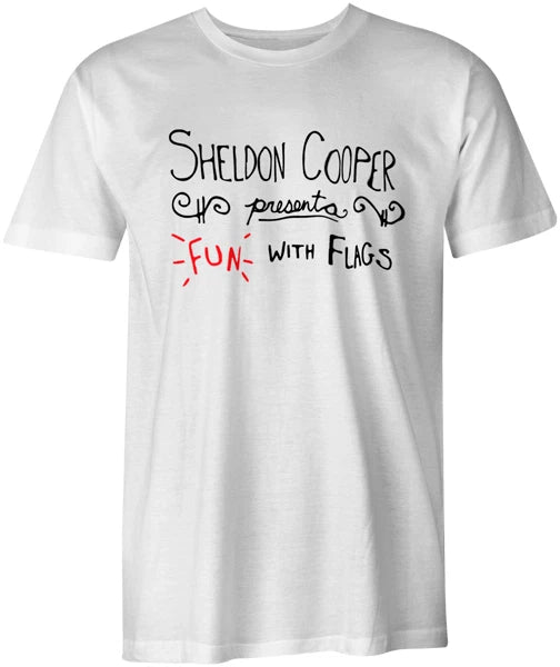 Fun with Flags The Big Bang Theory Geek Sheldon Cooper Funny Joke Style T-Shirt