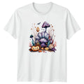 Spooky Underwater Halloween Shell Mushroom T-Shirt Gift For Him And Her