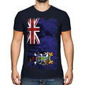South Georgia Grunge Flag T-Shirt Jersey Gift Jersey Clothing Shirt