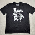 Relish Brand Chicago Punk Hawks Misfits Skull T-Shirt Black Size 2XL Indian USA