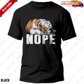 Nope Lazy English Bulldog Shirt Funny Graphic Gift Design for Dog Lovers