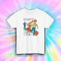 Funny Retro Shirt Lets Run Away From Problems Vintage Humor S-5XL Tee