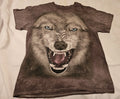 The Mountain 3D Tees Snarling Wolf Shirt - Adult Size Medium