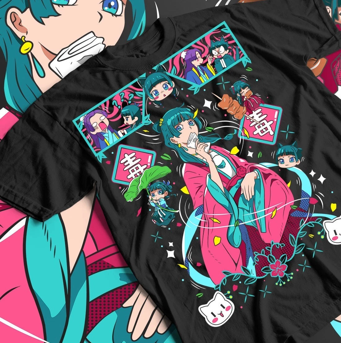 kusuriya no hitorigoto maomao T-shirt Kawaii Short Sleeve Waifu Girl Gift Shirt