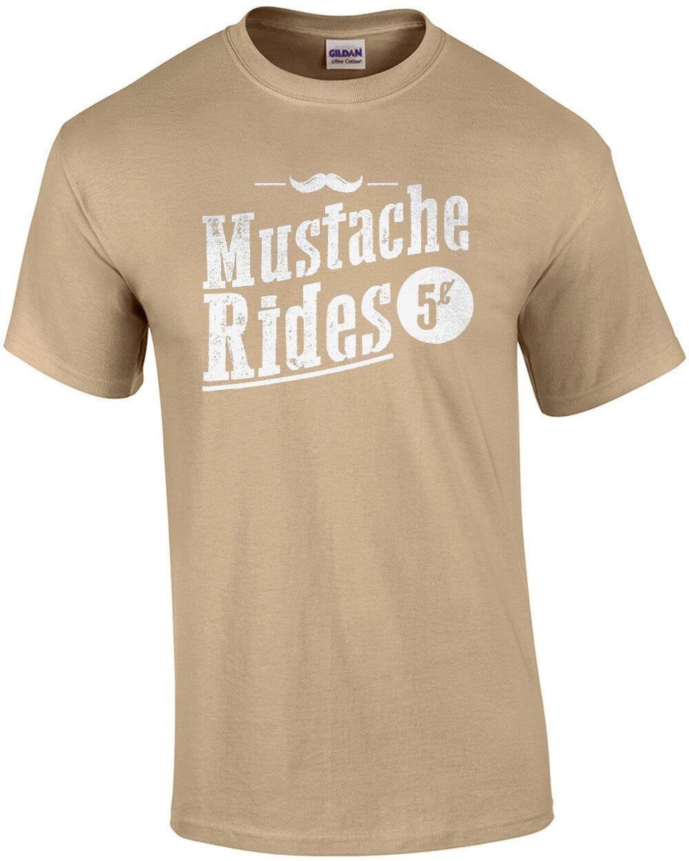 Mustache Rides 5 cents - funny offensive sexual t-shirt