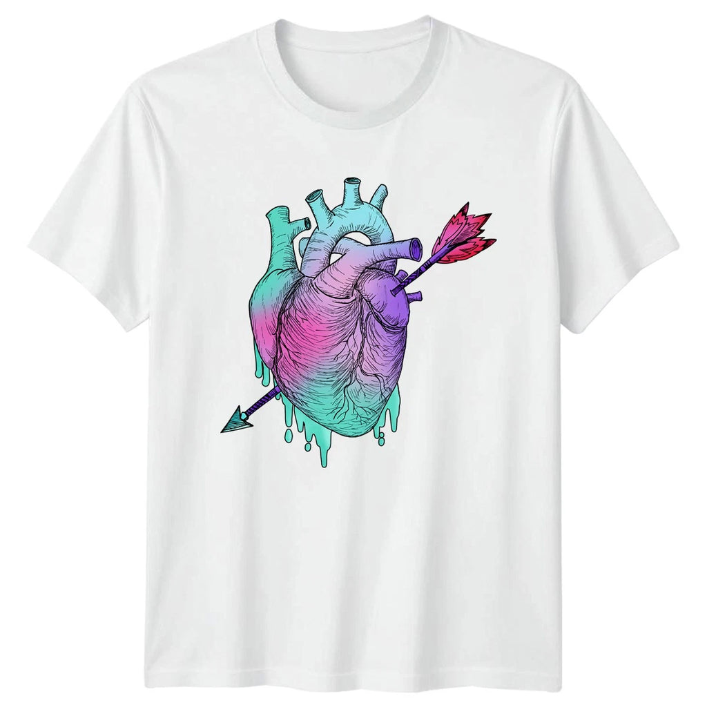 Pastel Goth Anatomical Heart Arrow T-Shirt Goth Valentines Day Gift