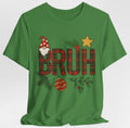 Funny Christmas BRUH Shirt Plaid Holiday Gnome Tee Sarcastic Xmas Gift