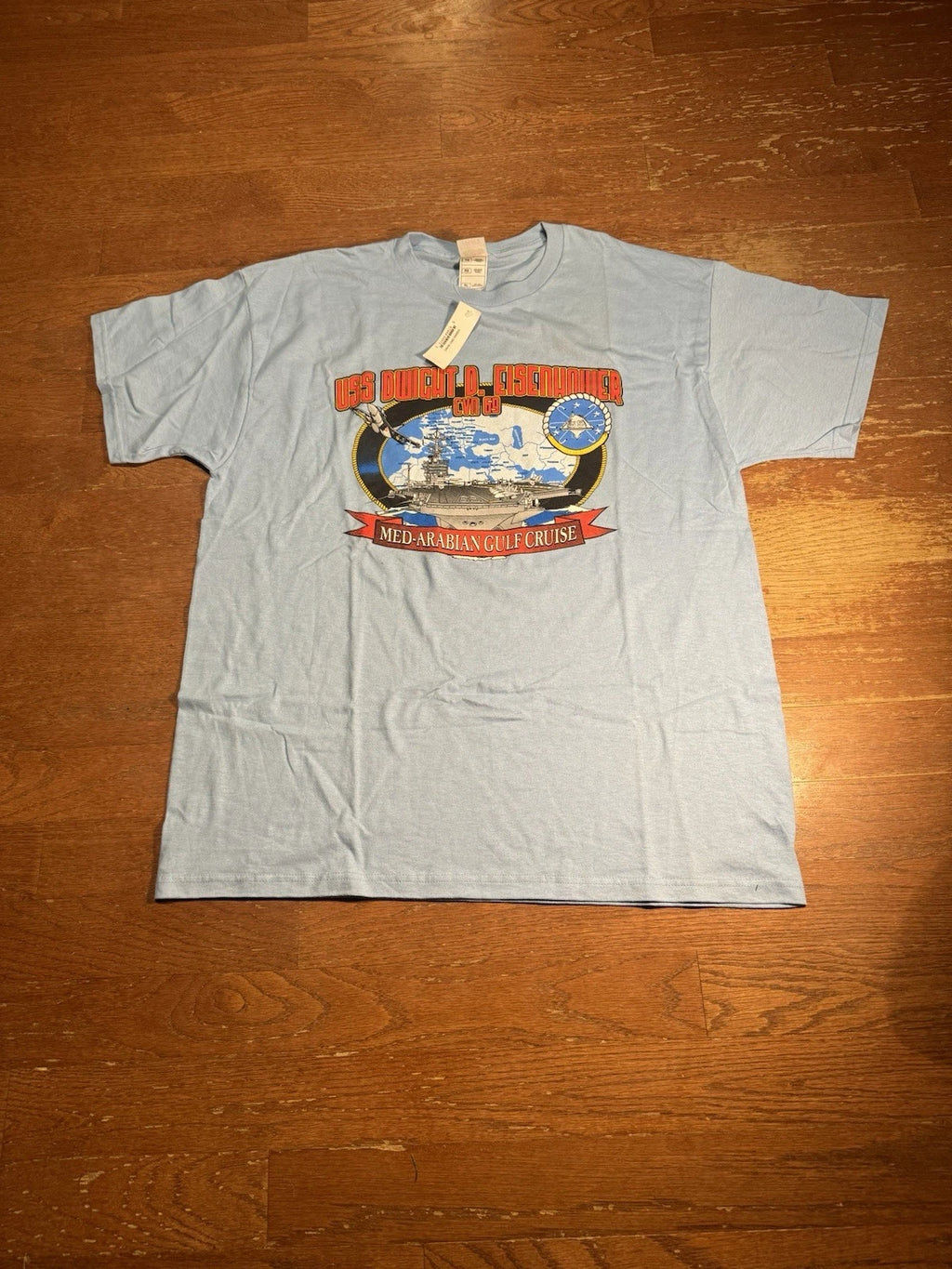Y2K USS Dwight Eisenhower Battleship Graphic Tee