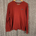 Vintage Y2K Abercrombie & Fitch Red Long Sleeve Ribbed Muscle Shirt Men's XL