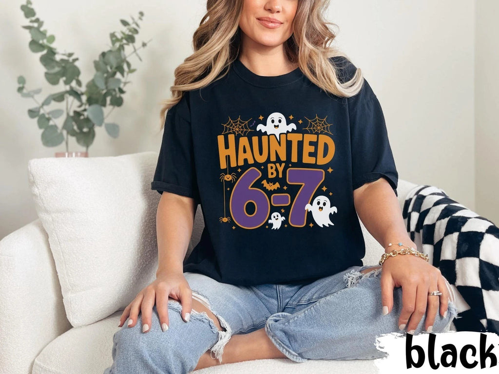 Six Seven Meme Shirt, Haunted by 6 7 Viral, Halloween Unisex T shirt