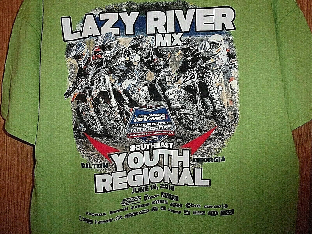 Dalton Georgia green Amateur Motocross 2014 lazy river MX t shirt XL
