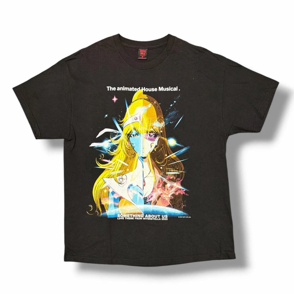 Geeksrule Daft Punk Interstella 5555 Silk Screen Printed Xl 9591m Tee (1)