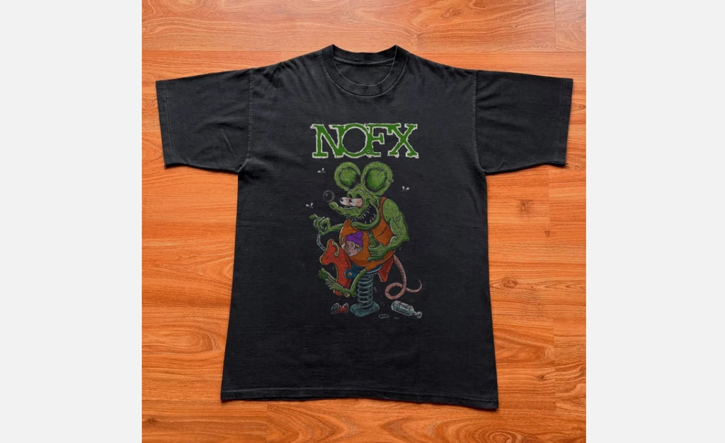 NOFX T-shirt, Vintage Punk Rock Band Unisex Black T-shirt, Size S-5XL