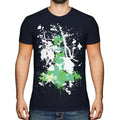 GRUNGE CROSS PRINTED MENS T-SHIRT HIPSTER SWAG GRAPHIC CHRISTIAN TOP