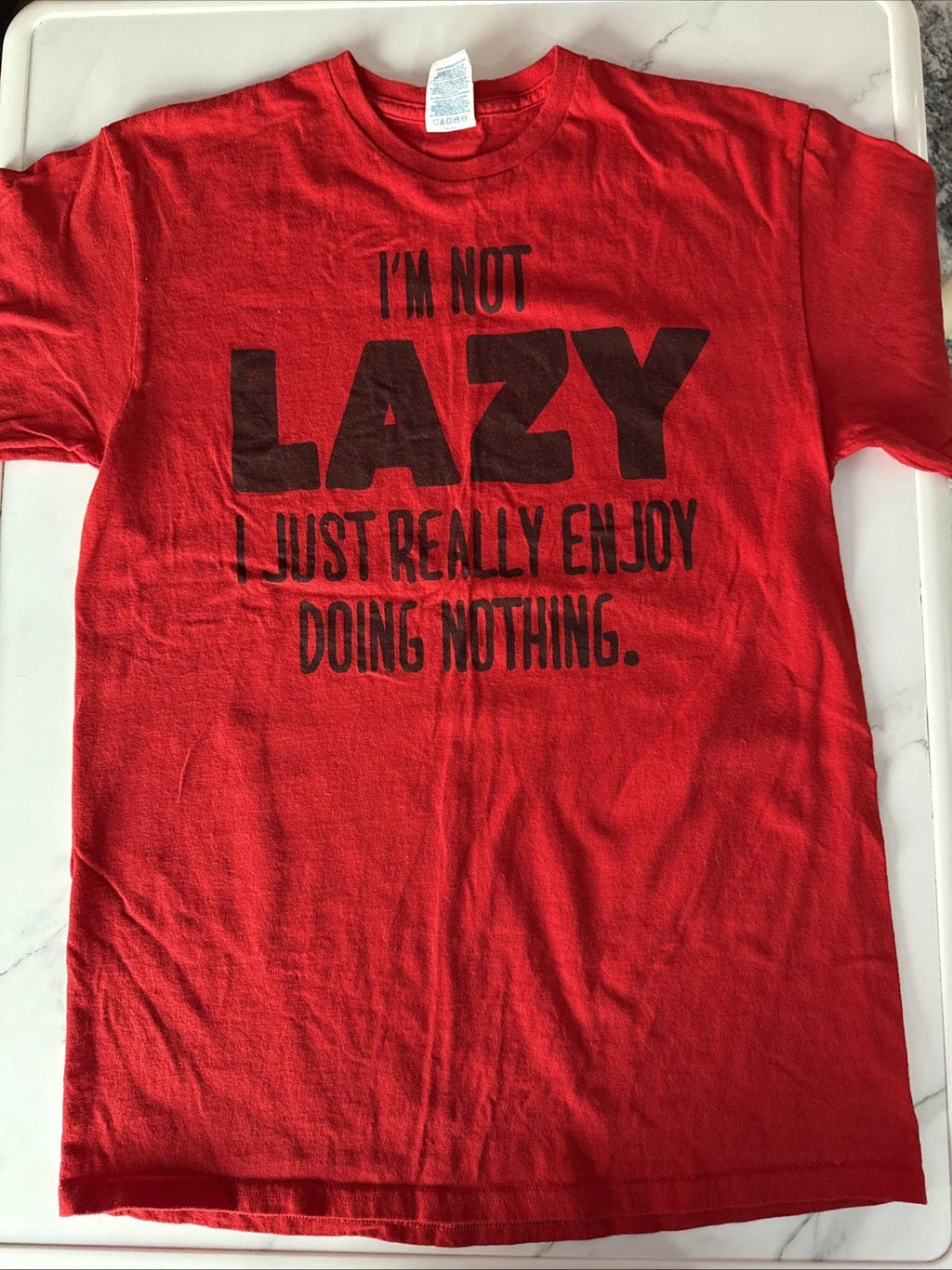 Vintage I'm Not Lazy - Delta Graphic Tee Men's Size Medium