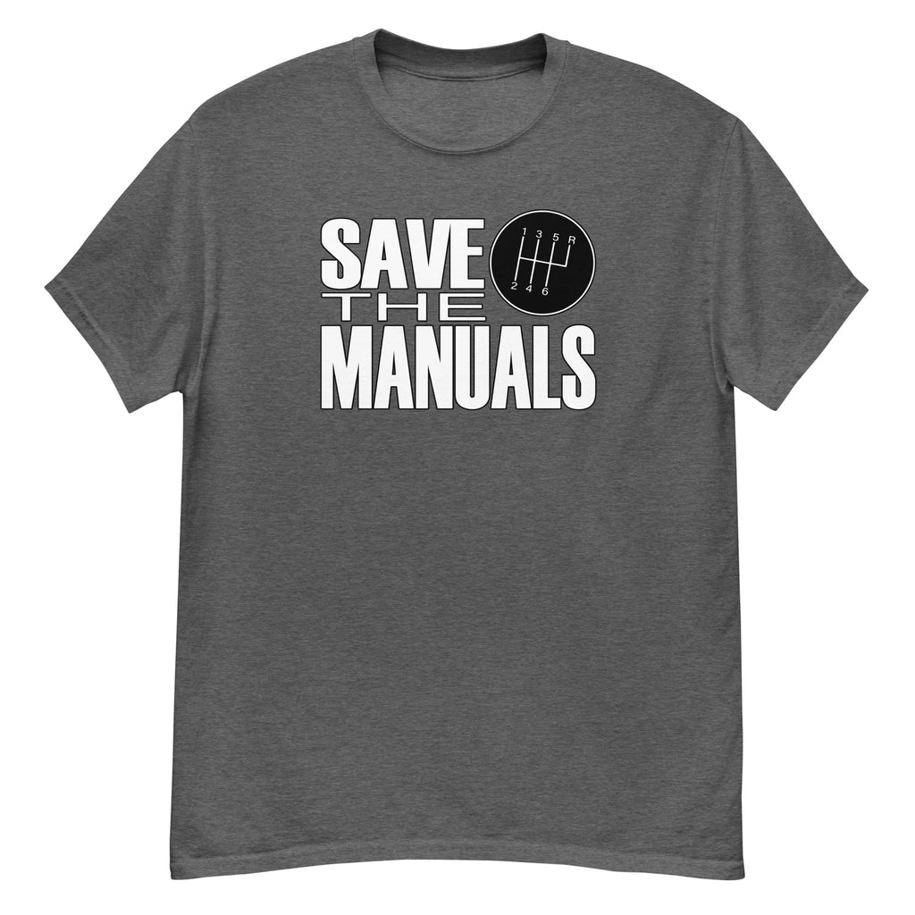 Save The Manuals Shirt, Stick Shift Car Enthusiasts Tee