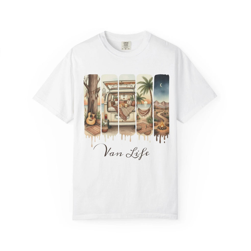 Van Life Comfort Colors shirt,Boho Camper Shirt, BOHO digital nomad graphic tee