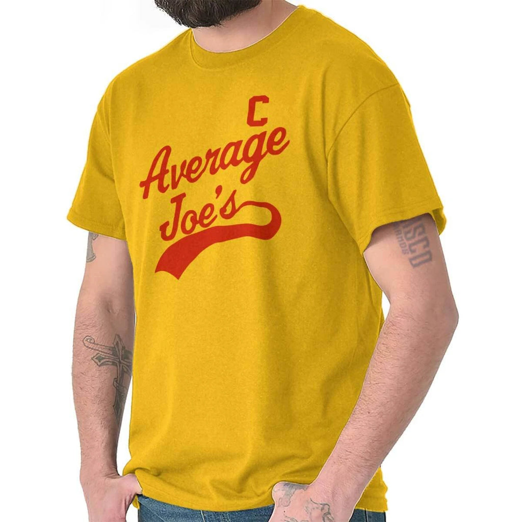 Funny Baseball Athlete Humor Average Joe Womens or Mens Crewneck T Shirt Tee